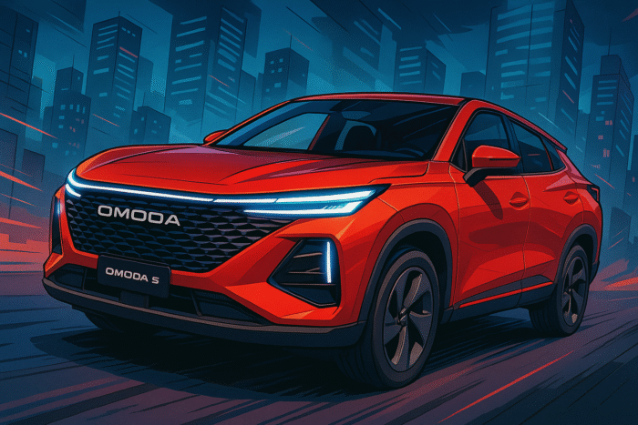 omoda 5, chiński suv, nowy samochód 2025, omoda polska, suv do 100 tysięcy, chery omoda, elektryczny suv, test omoda 5, ceny omoda, samochody z chin